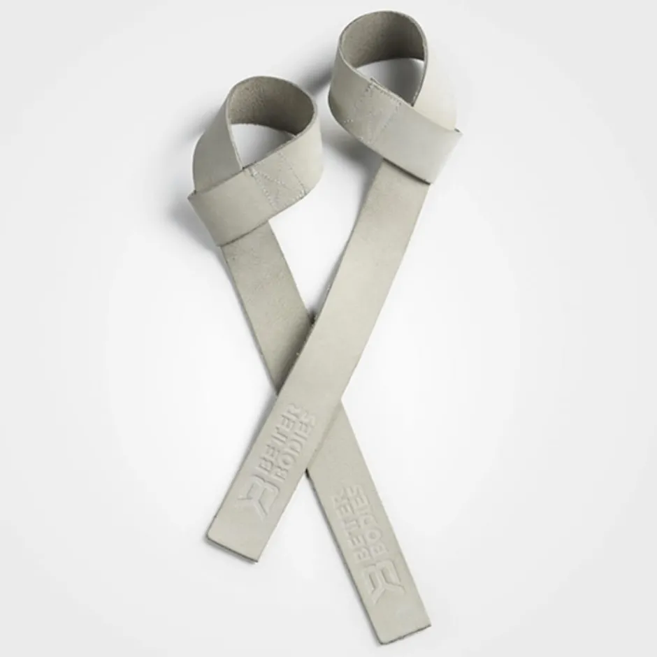Better Bodies Leather lift straps Foggy