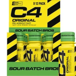 Cellucor C4 Original PWO Shot Sour Batch Bros 12x60ml