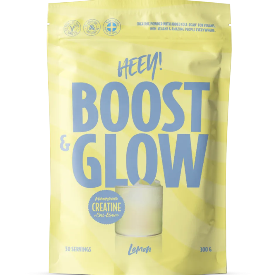 Heey! Boost & Glow Creatine + Coll-egan Lemon 300g
