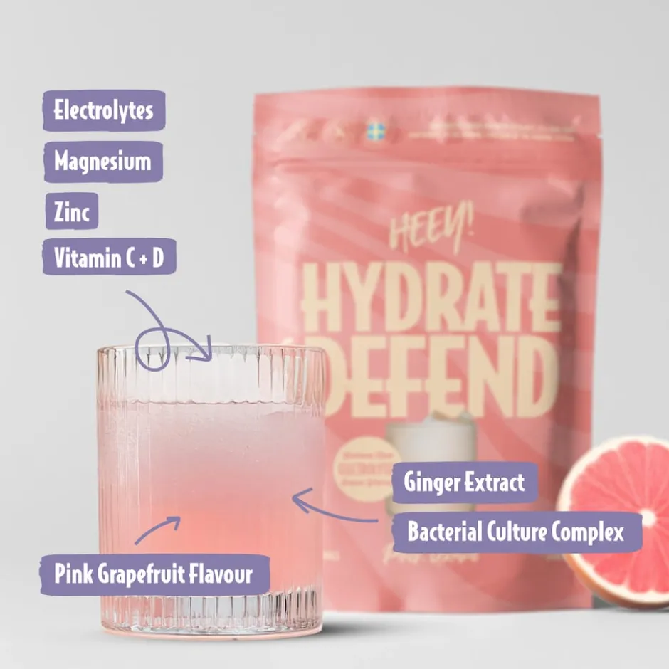 Heey! Hydrate & Defend Pink Grape 240g