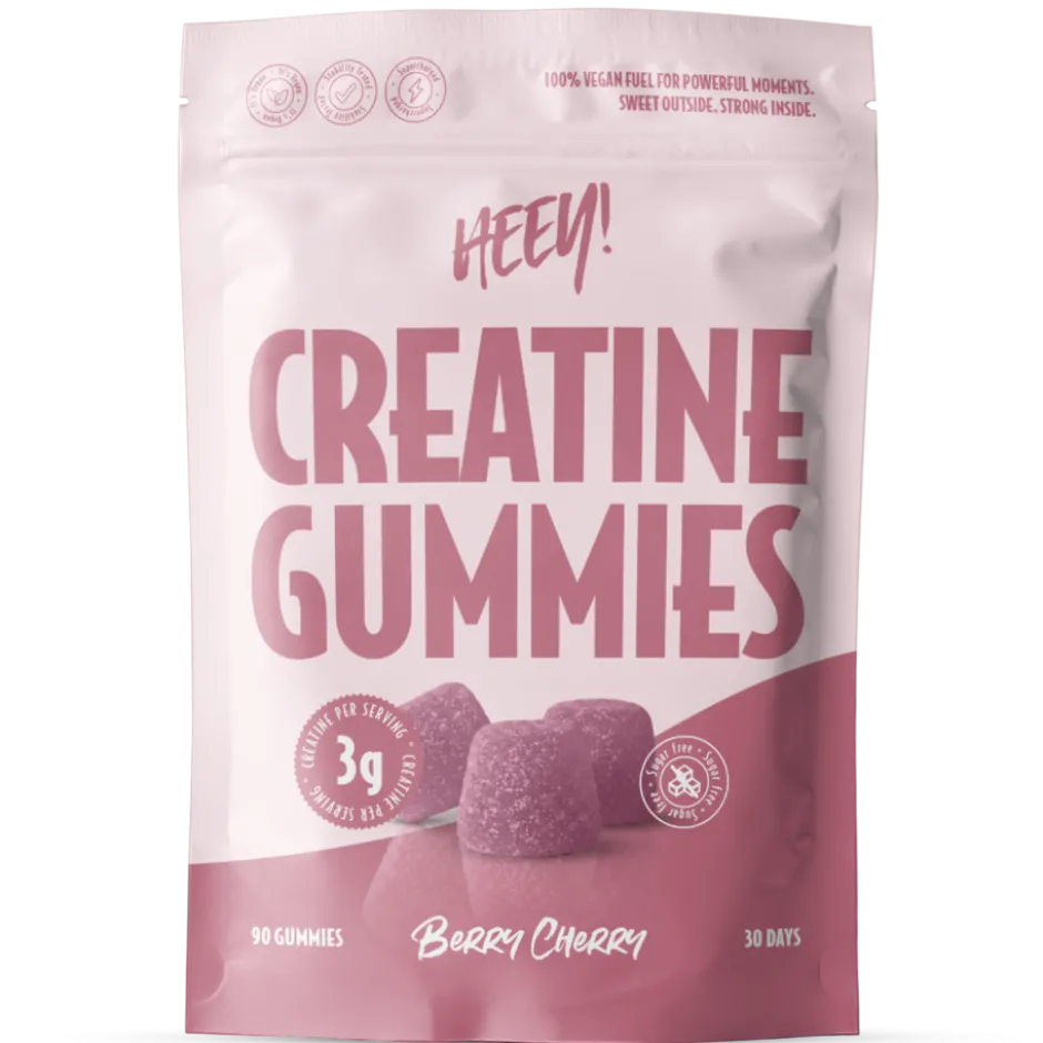 Heey! Kreatin Gummies Körsbär 90st