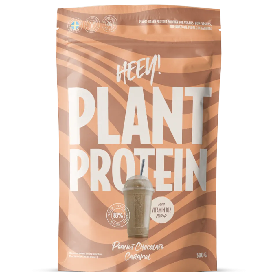 Heey! Plant Protein Peanut Chocolate Caramel 500g