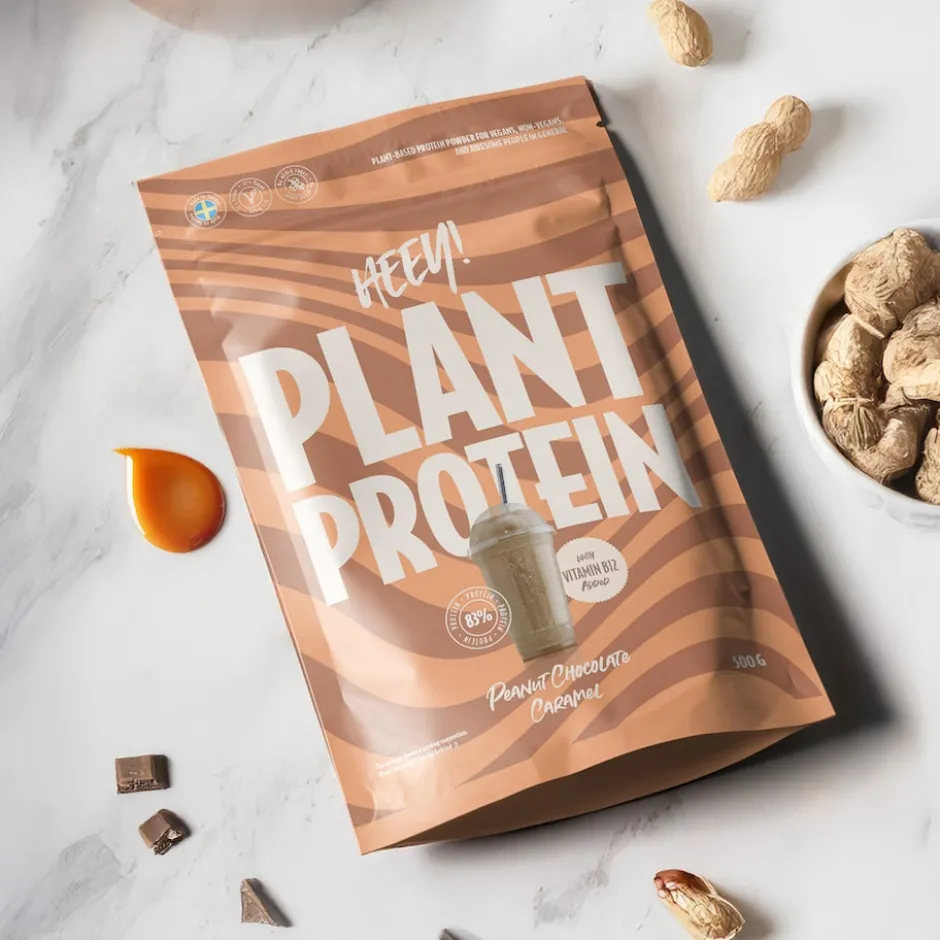 Heey! Plant Protein Peanut Chocolate Caramel 500g