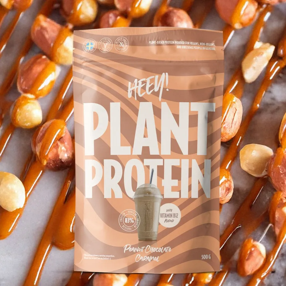Heey! Plant Protein Peanut Chocolate Caramel 500g