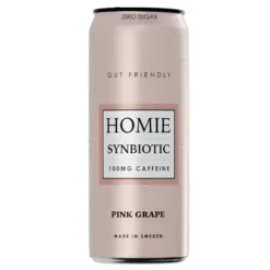 Homie Wake Up Synbiotic Pink Grape 330ml