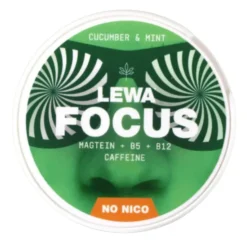 LEWA Focus Cucumber & Mint Nikotinfritt snus 10-pack