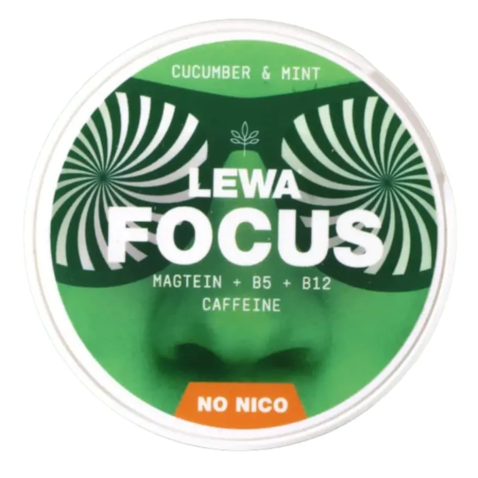 LEWA Focus Cucumber & Mint Nikotinfritt snus 10-pack