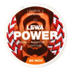 LEWA Power Liquorice & Raspberries Nikotinfritt snus 10-pack