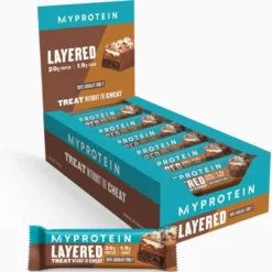 MyProtein Layered Protein Bar Triple Chocolate Fudge 12x60g