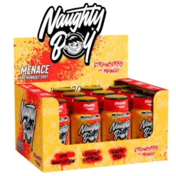 Naughty Boy Menace Pre-Workout Shot Strawberry Mango 12x60ml