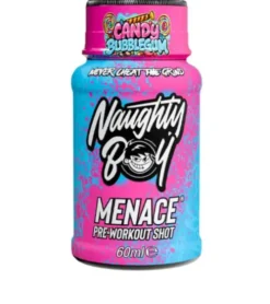 Naughty Boy Menace Pre-Workout Shot Candy Bubbelgum 60ml