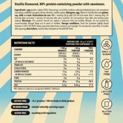 Näno Supps Egg White Protein Vanilla 750g