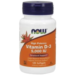 NOW Vitamin D-3 5000 IU 120 kapslar