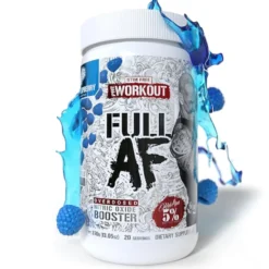 5% Nutrition FullAF Pre-Workout | Stim-Free Blue Raspberry 370g