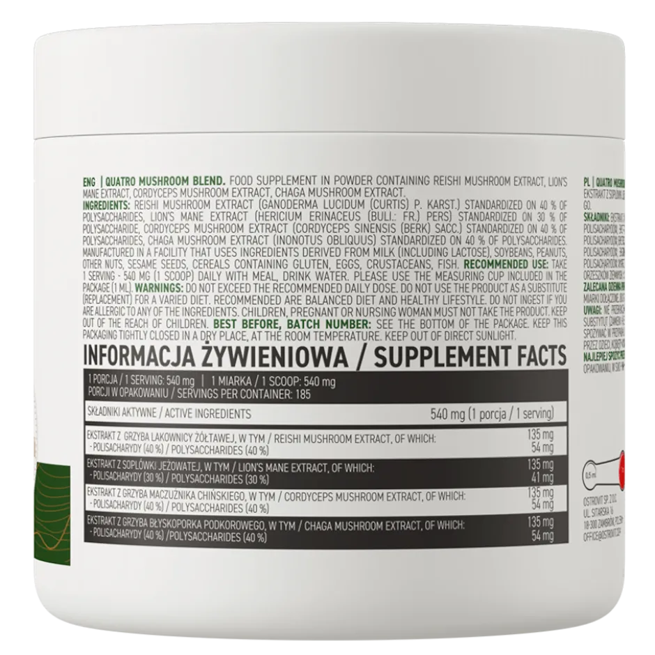 OstroVit Quatro Mushroom Blend 100g