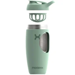 Promixx Double Wall Steel Shaker Bottle Seagrass Green 550ml