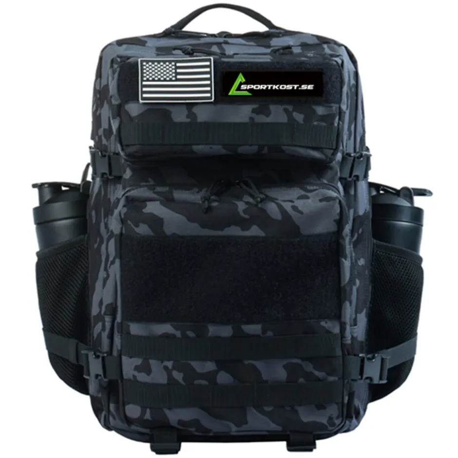 Sportkost Tactical Backpack Black Camo