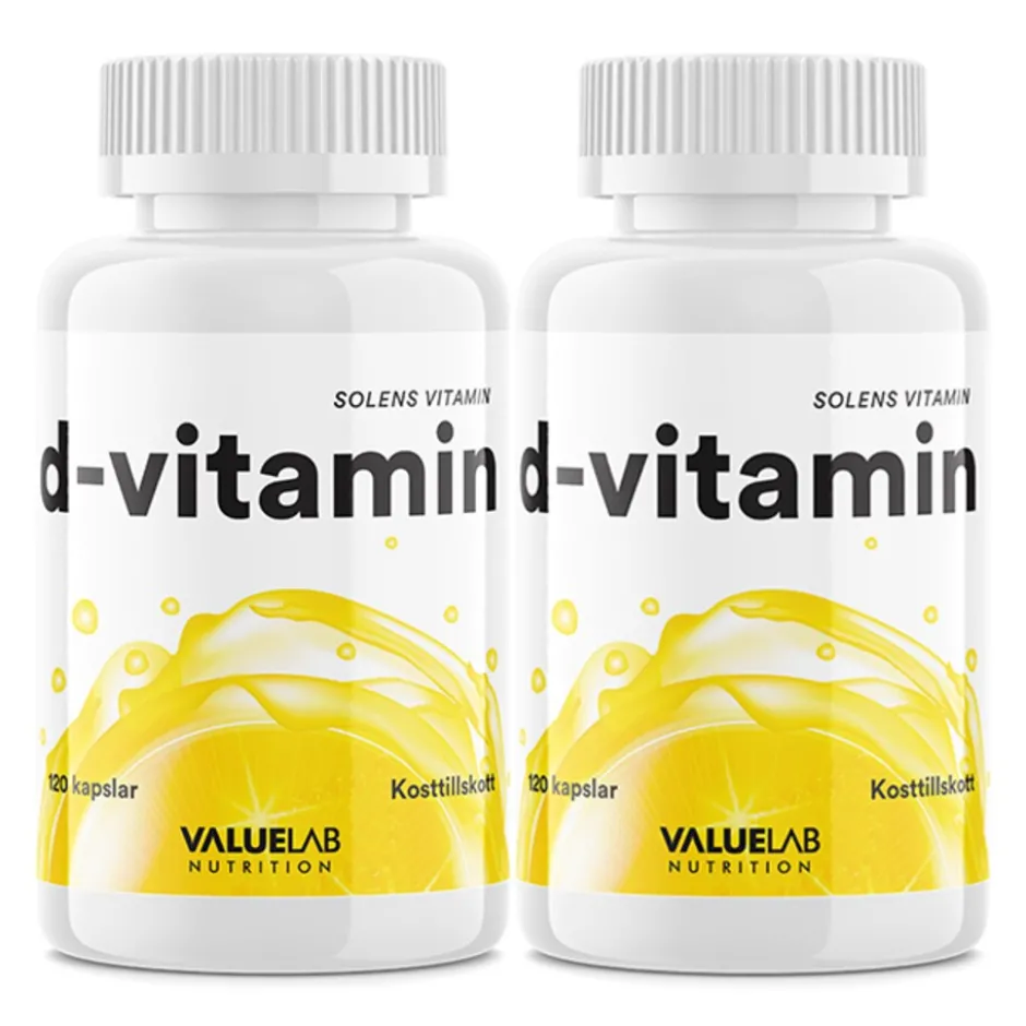 Valuelab D-vitamin 2x120 kapslar