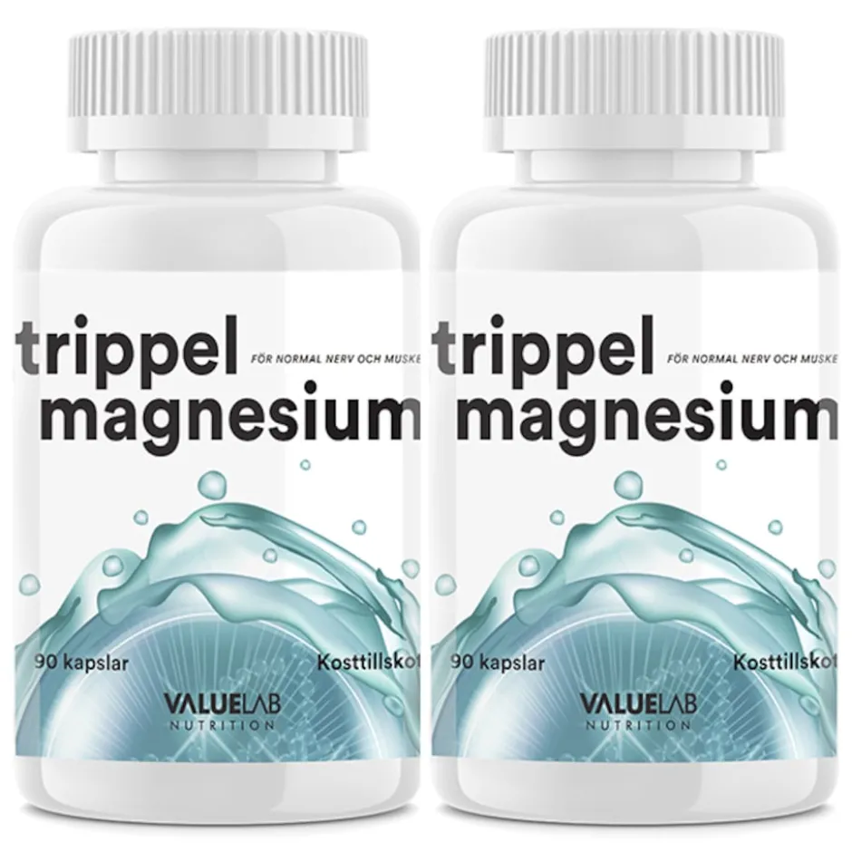 Valuelab Trippel Magnesium 2x90 kapslar